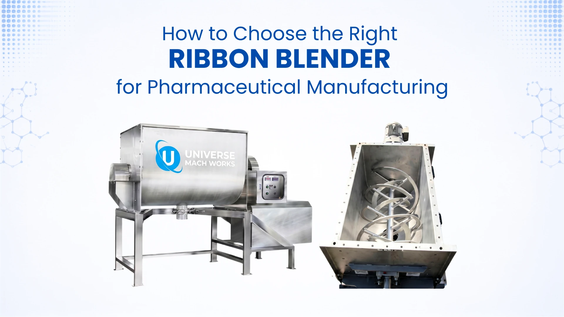 How to choose the right ribbon blender for pharmaceutical manufacturing